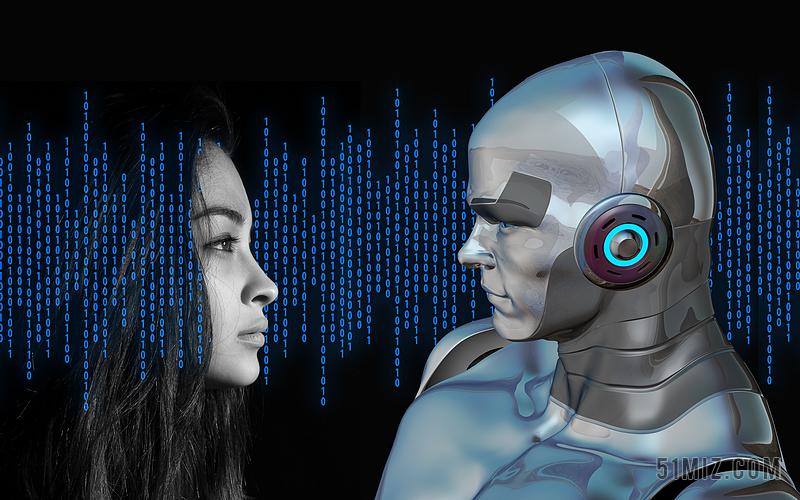 黑色科幻科技教育研发机器人人工智能商务医疗科技背景图片